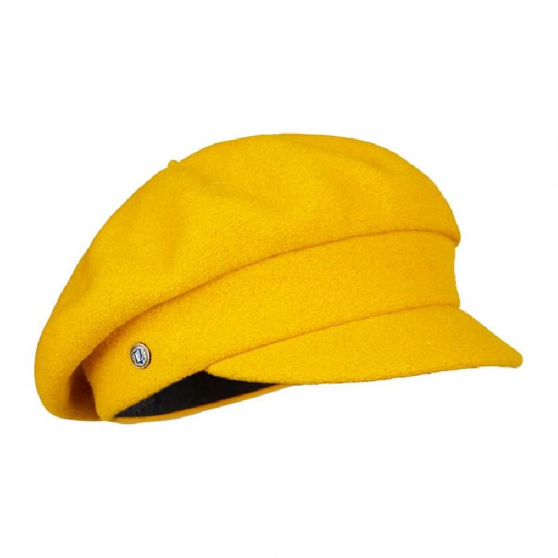  Mustard beret with visor Brands Laulhere